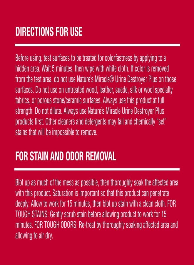 نايتشرز ميريكل مزيل بقع البول من ناتشرز ميراكل بلس للقطط، تركيبة إنزيمية لإزالة بقع البول الصعبة، 1 جالون - Image 3